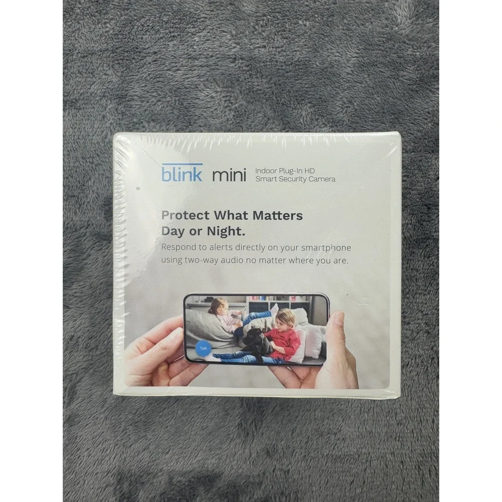 Blink Mini Indoor Smart Security Camera & Sync Module 2 Bundle White 1080p HD